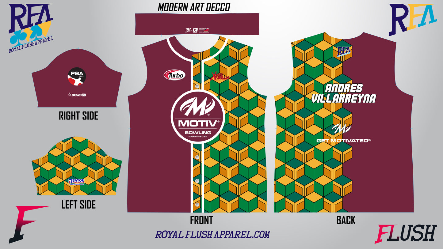 Andres Villarreyna Modern Art Decco Replica Jersey